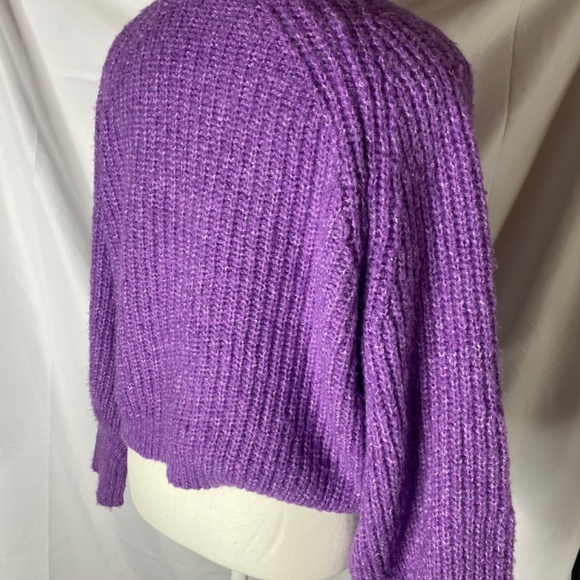 Moon and Madison Purple Knit Sweater M - Picture 5 of 6